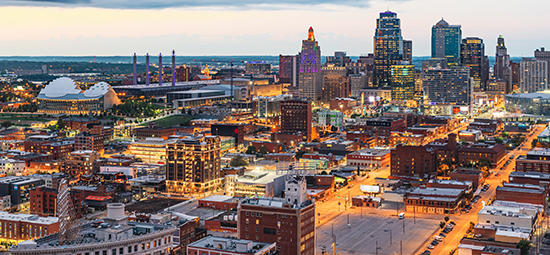 kansas city downtown skyline near levy craig office